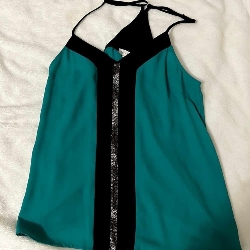 Beaded Green tank
